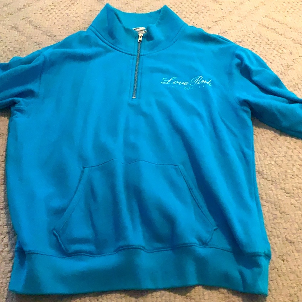Pink quarter zip